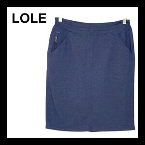 LOLE Heather blue active athleisure elastic waist skirt